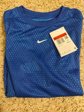 Nike Royal Blue Short Sleeve Dri-FIT Graphic Tee- New With Tags